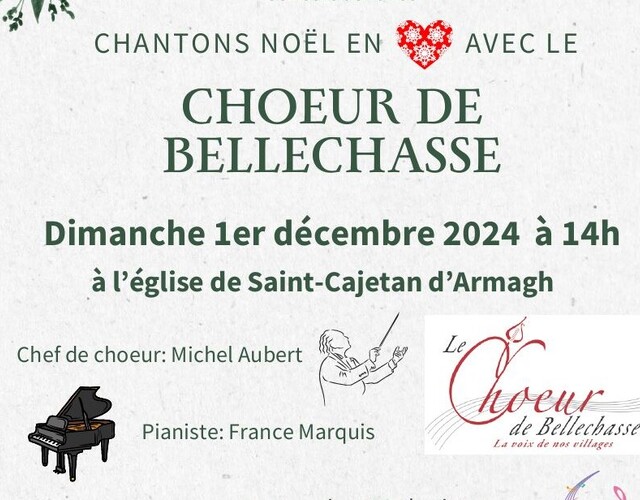 Concert de Noël du Choeur de Bellechasse - Armagh